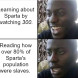 Learning about Sparta can be disturbing