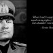 Benito Mussolini equal rights champion