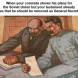 Lenin and Stalin sharing notes