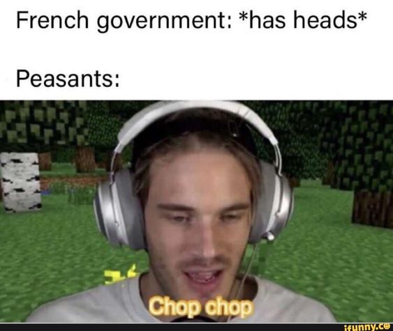 French revolutionists be like