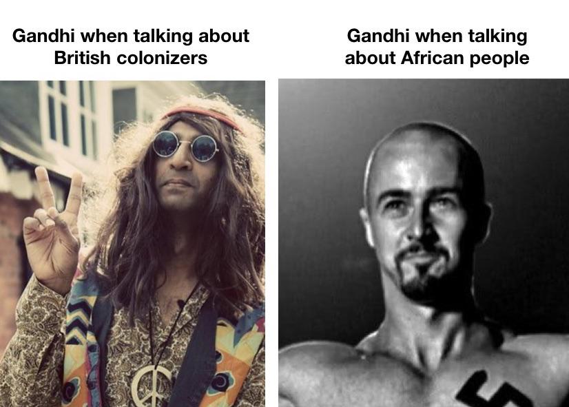 Let's just say Gandhi was not infallible