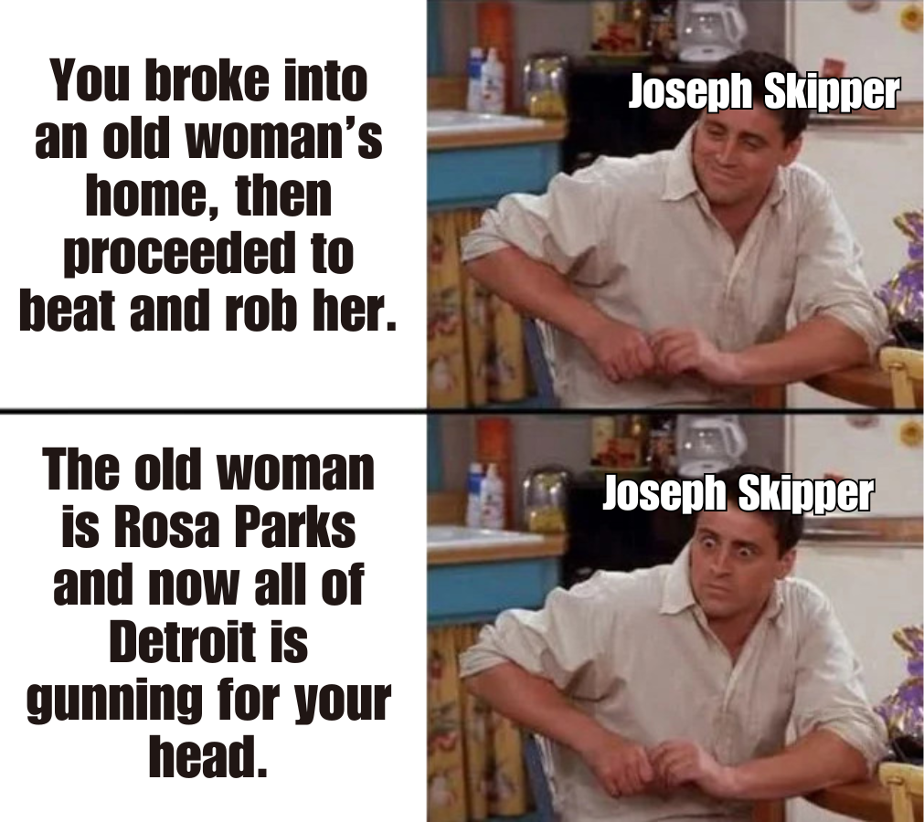 Rosa Parks robbed by Joseph Skipper