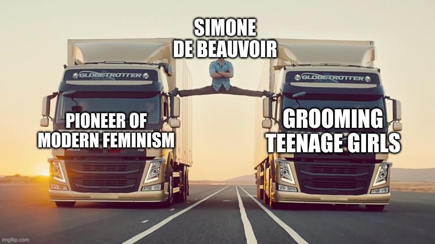 Never meet your heroes I guess, Simone de Beauvoir