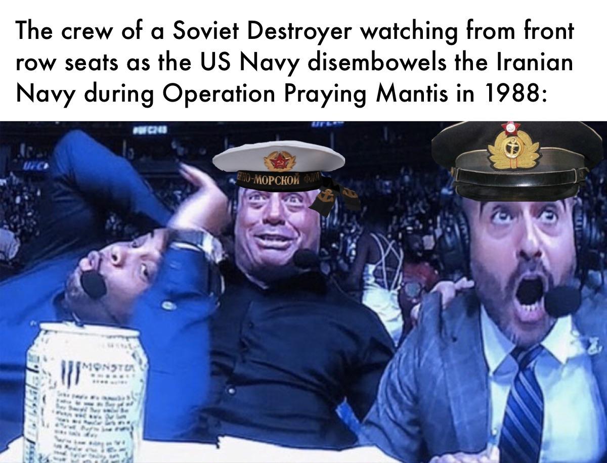 Soviets and Operation Praying Mantis: USA vs Iran