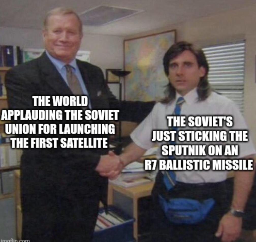 Using a ballistic missile in your space program is the most Soviet thing ever