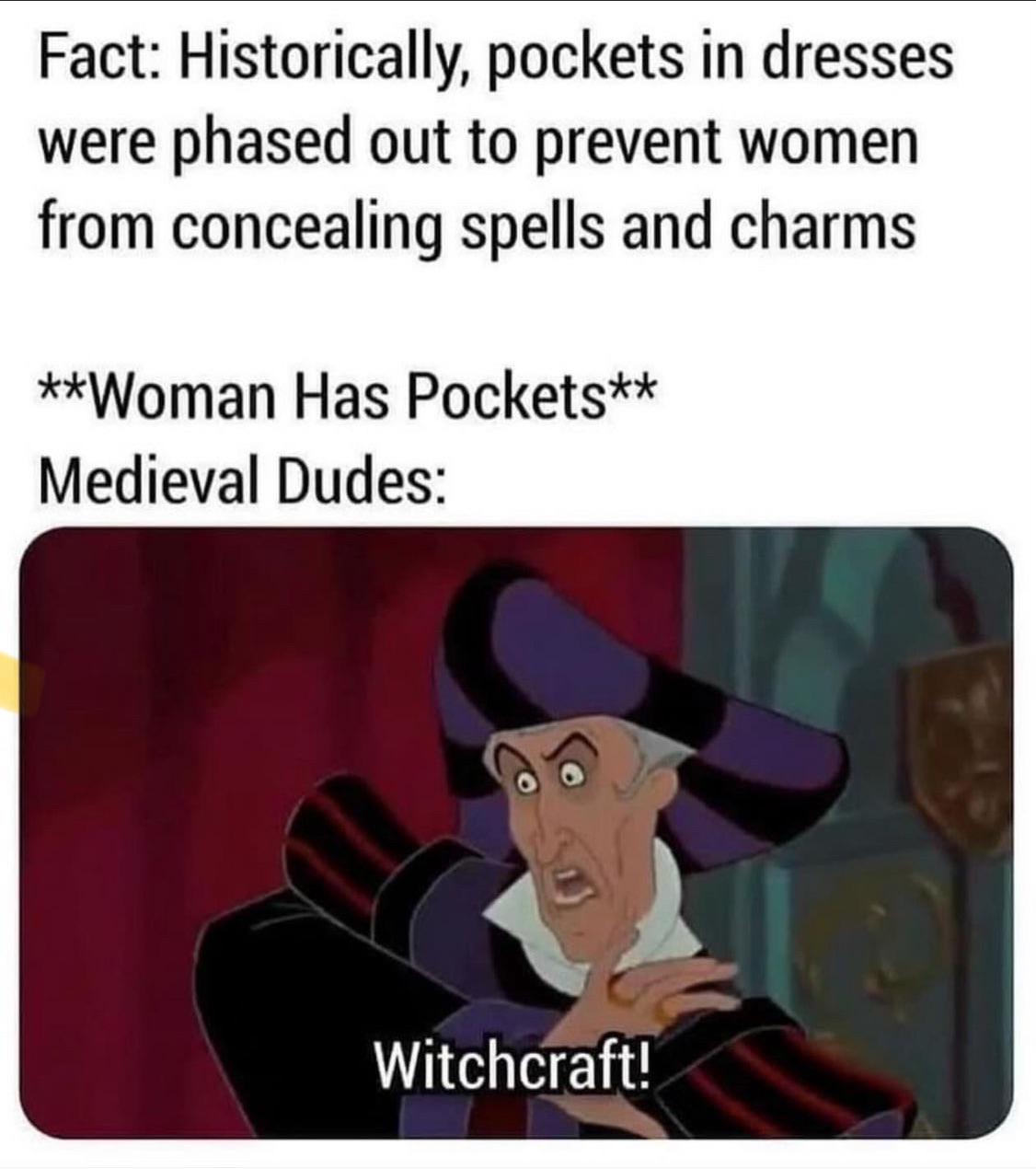 Off with their pockets! The witchhunts